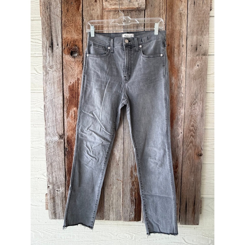 Madewell Stovepipe Gray Wash Denim Jeans size 27